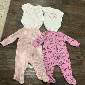 Baby Girl Onesie Lot- Size 3 months